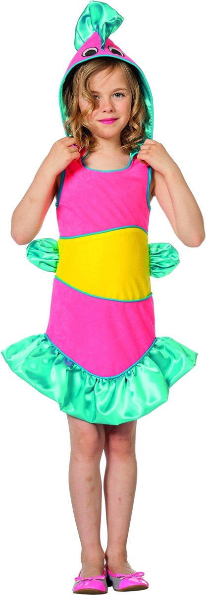 Tropische Koraal Vis Great Barrier | Meisje | Maat 140 | Carnaval kostuum | Verkleedkleding